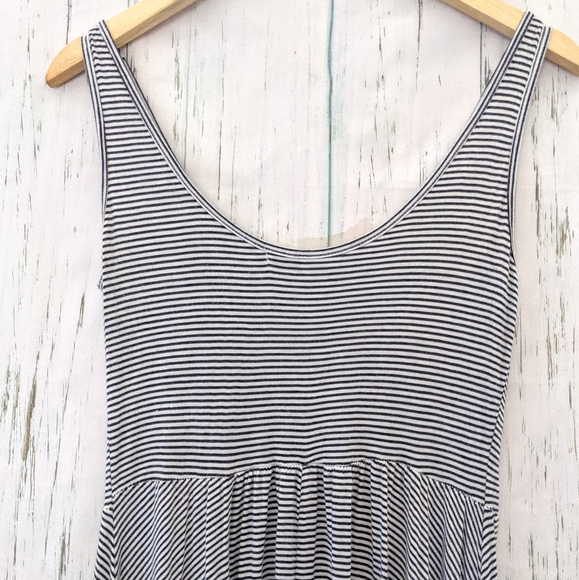 3/$20 Skater Striped A-Line Black and White Dress - Picture 2 of 8